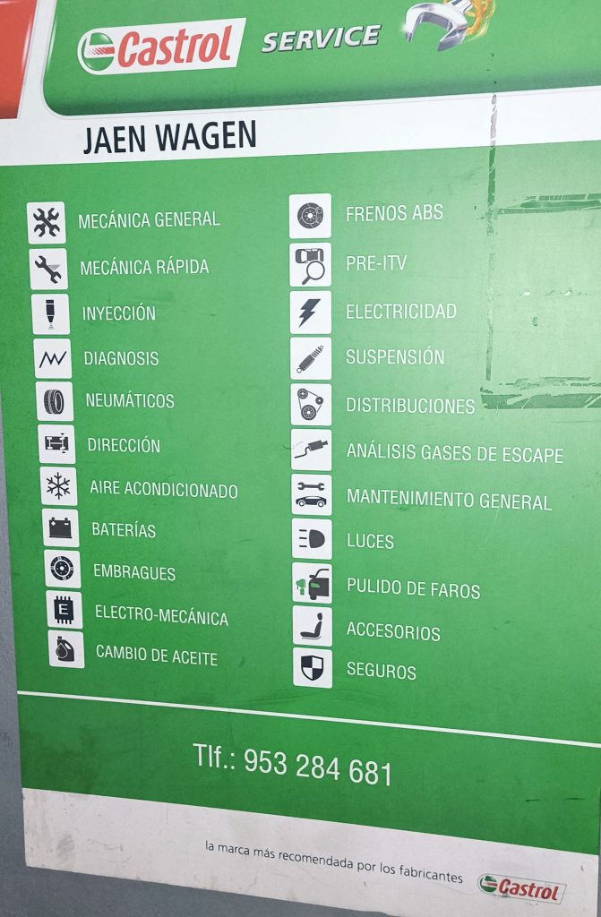 Servicios del taller Jaenwagen